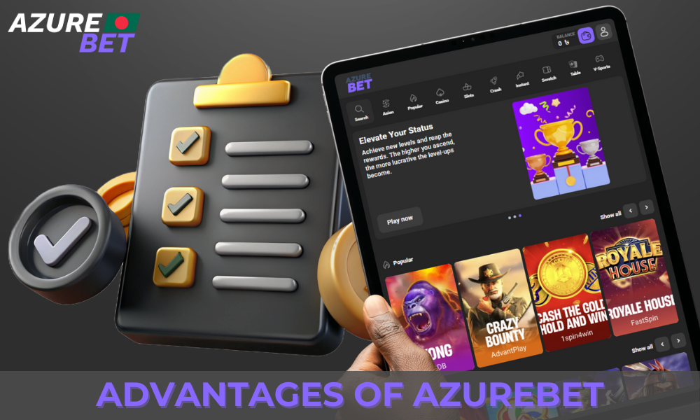 Get to know all the advantages of AzureBet casino