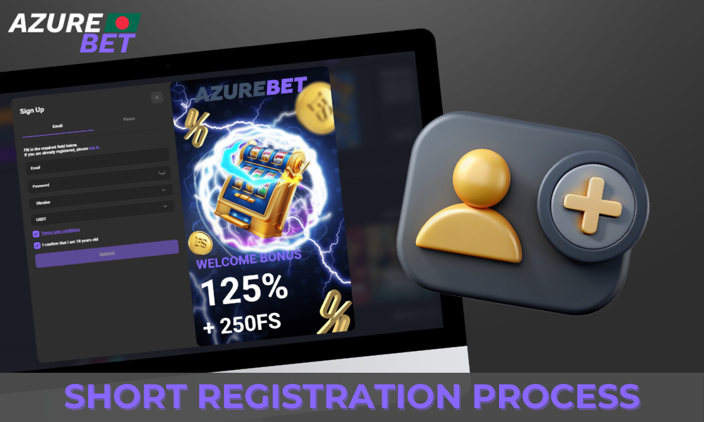 Getting acquainted with the registration process at AzureBet